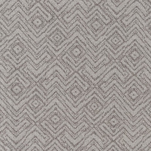 Grey Geometric Upholstery Stain Resistant Fabric