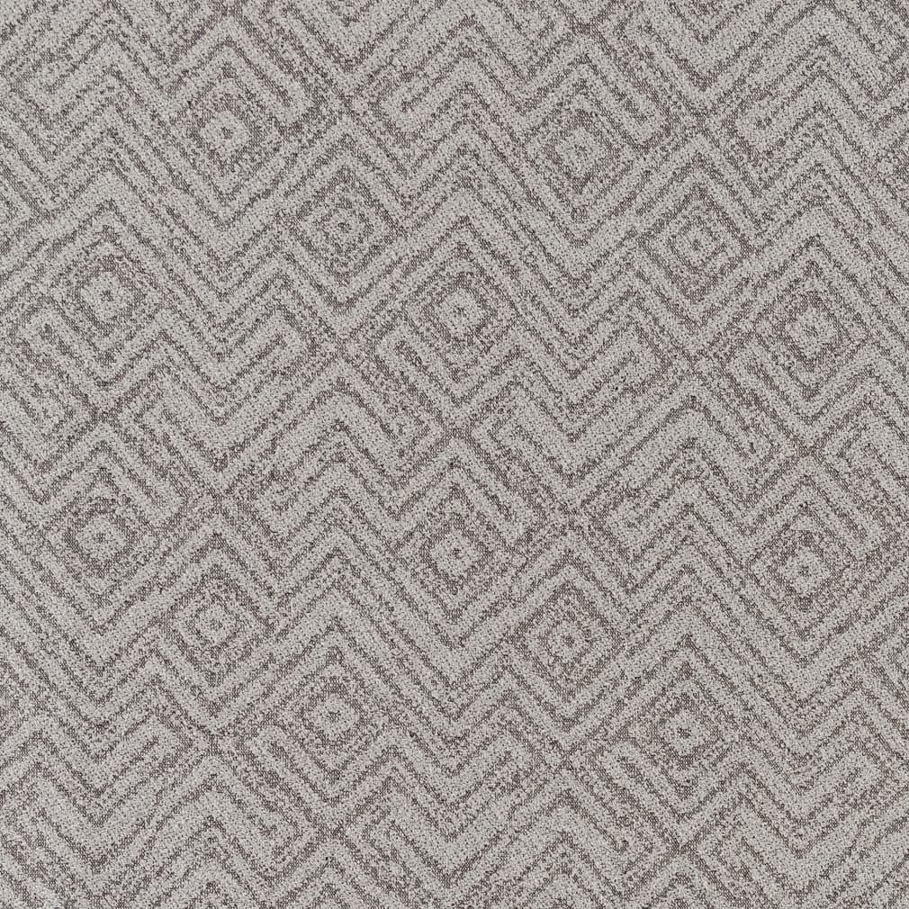 Grey Geometric Upholstery Stain Resistant Fabric