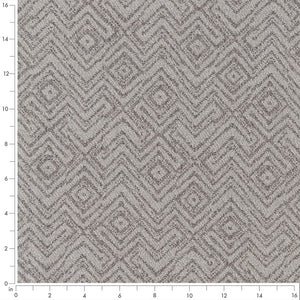 Grey Geometric Upholstery Stain Resistant Fabric