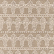 Load image into Gallery viewer, Beige Floral Stripe Stain Resistant Upholstery Fabric