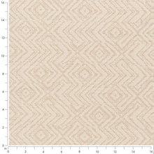 Load image into Gallery viewer, Ivory Beige Geometric Upholstery Stain Resistant Fabric