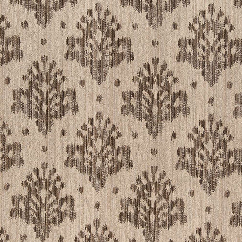 Breige Brown Ikat Stain Resistant Upholstery Fabric