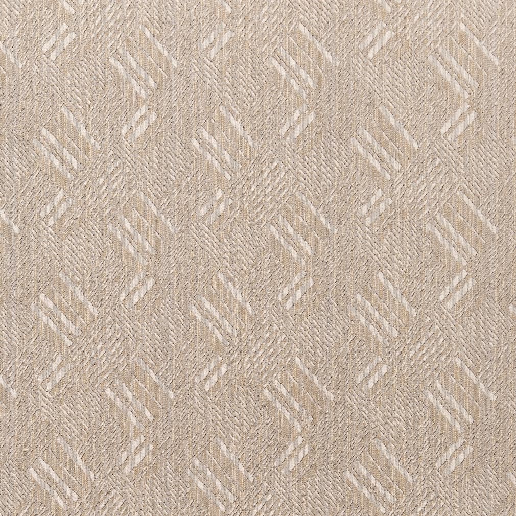 Beige Ivory Stripe Stain Resistant Upholstery Fabric