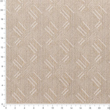 Load image into Gallery viewer, Beige Ivory Stripe Stain Resistant Upholstery Fabric