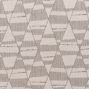 Ivory Beige Geometric Stain Resistant Upholstery Fabric