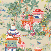 Load image into Gallery viewer, Custom Pillow Cover in Thibaut Floral Chinoiserie Mystic Garden in Cream - Both Sides