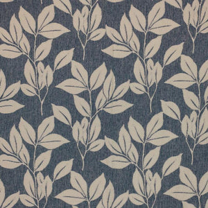 4 Colors Botanical Leaf Drapery Fabric Beige Gray Blue  / RMIL13