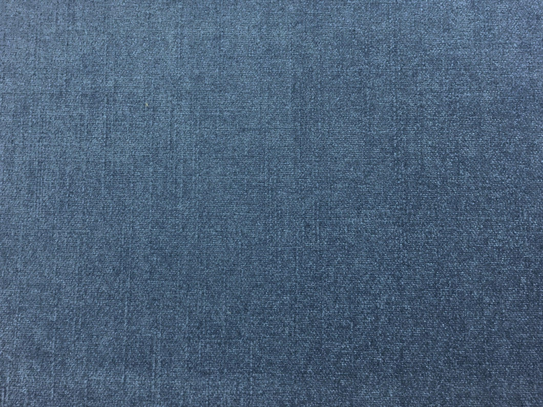 French Blue Chenille Water Resistant Upholstery Fabric