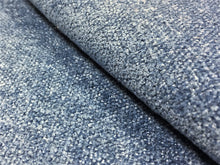 Load image into Gallery viewer, French Blue Chenille Water Resistant Upholstery Fabric