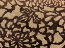 Load image into Gallery viewer, Lee Jofa Foglia Cut Velvet Java Mocha Brown Floral Upholstery Drapery Fabric