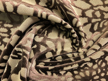 Load image into Gallery viewer, Lee Jofa Foglia Cut Velvet Java Mocha Brown Floral Upholstery Drapery Fabric