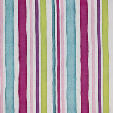 Load image into Gallery viewer, 3 Colors Stripe Drapery Fabric Green Hot Pink Teal / RMIL14