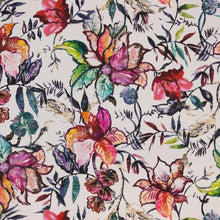Load image into Gallery viewer, 4 Colors Floral Drapery Fabric Orange Green Teal Pink / RMIL14