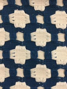 Schumacher Betwixt fabric / Indigo/Ivory