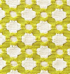 Schumacher Betwixt fabric /  Chartreuse/Ivory