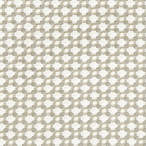 Schumacher Betwixt fabric / Stone/white