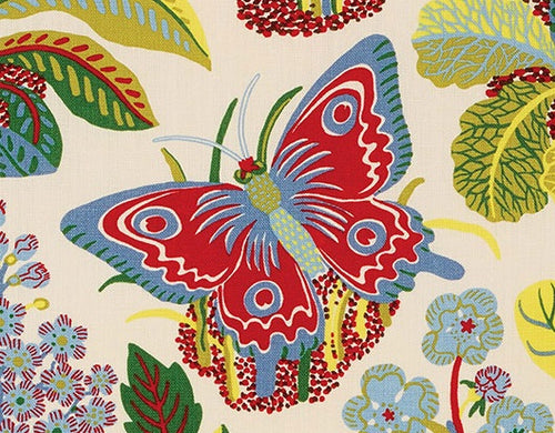 Schumacher exotic butterfly fabric / Multi