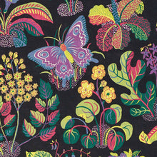 Load image into Gallery viewer, Schumacher exotic butterfly fabric / Black