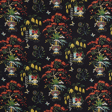 Load image into Gallery viewer, Schumacher Ming vase fabric / Black