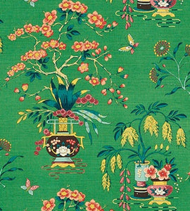 Schumacher Ming vase fabric / Jade