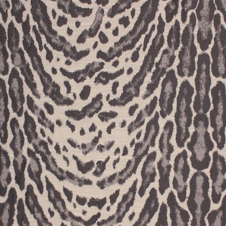Faux Ocelot Cheetah Animal Pattern Jaguar Jungle Tribal Gray Charcoal Fabric / Graphite
