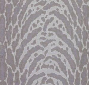 Faux Ocelot Cheetah Animal Jaguar Jungle Tribal Fabric Pattern Gray / Chrome