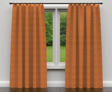 Load image into Gallery viewer, Essentials Upholstery Drapery Fleur de Lis Fabric Orange Gold / Amber Medallion
