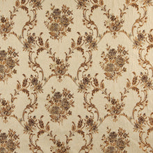 Load image into Gallery viewer, Essentials Floral Upholstery Drapery Beige Brown Fabric