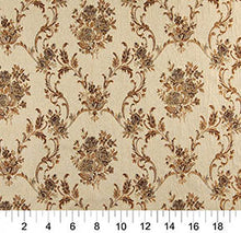 Load image into Gallery viewer, Essentials Floral Upholstery Drapery Beige Brown Fabric