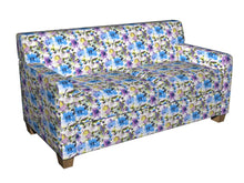 Load image into Gallery viewer, Essentials Drapery Upholstery Floral Print Fabric / Blue Purple White
