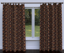 Load image into Gallery viewer, Essentials Floral Upholstery Drapery Brown Gold Fabric