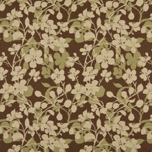 Load image into Gallery viewer, Essentials Outdoor Upholstery Drapery Floral Fabric / Brown Olive Beige