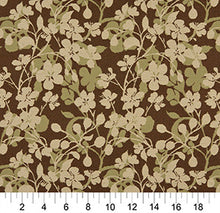 Load image into Gallery viewer, Essentials Outdoor Upholstery Drapery Floral Fabric / Brown Olive Beige