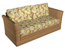Load image into Gallery viewer, Essentials Outdoor Stain Resistant Floral Upholstery Drapery Fabric Burgundy Blue Green Beige / Granada