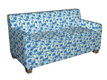 Load image into Gallery viewer, Essentials Drapery Upholstery Floral Fabric / Navy Blue White