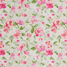 Load image into Gallery viewer, Essentials Drapery Upholstery Floral Fabric / Pink Green Beige