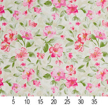 Load image into Gallery viewer, Essentials Drapery Upholstery Floral Fabric / Pink Green Beige