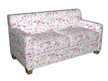 Load image into Gallery viewer, Essentials Drapery Upholstery Floral Fabric / Purple Crimson Navy