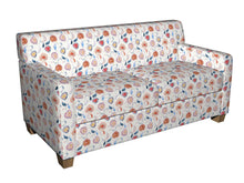 Load image into Gallery viewer, Essentials Drapery Upholstery Floral Fabric / Red Blue White