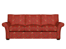 Load image into Gallery viewer, Essentials Floral Upholstery Drapery Red Brown Fabric