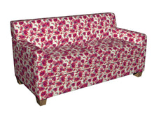 Load image into Gallery viewer, Essentials Upholstery Drapery Floral Fabric / Red Fuchsia White