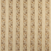 Load image into Gallery viewer, Essentials Floral Stripe Upholstery Drapery Beige Brown Fabric