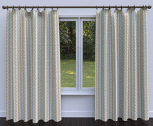 Load image into Gallery viewer, Essentials Floral Stripe Upholstery Drapery Ivory Gold Fabric