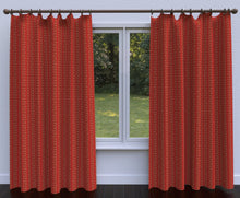 Load image into Gallery viewer, Essentials Floral Stripe Upholstery Drapery Red Brown Fabric