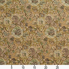 Load image into Gallery viewer, Essentials Outdoor Upholstery Drapery Floral Fabric / Teal Olive Beige