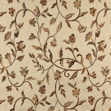 Load image into Gallery viewer, Essentials Floral Vine Upholstery Drapery Beige Brown Fabric