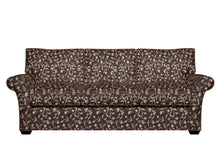 Load image into Gallery viewer, Essentials Floral Vine Upholstery Drapery Brown Aqua Fabric