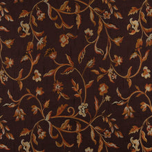 Load image into Gallery viewer, Essentials Floral Vine Upholstery Drapery Brown Gold Fabric