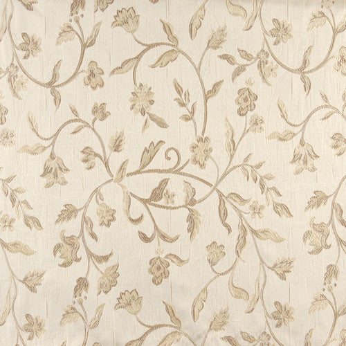 Essentials Floral Vine Upholstery Drapery Ivory Beige Fabric