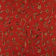 Load image into Gallery viewer, Essentials Floral Vine Upholstery Drapery Red Brown Fabric